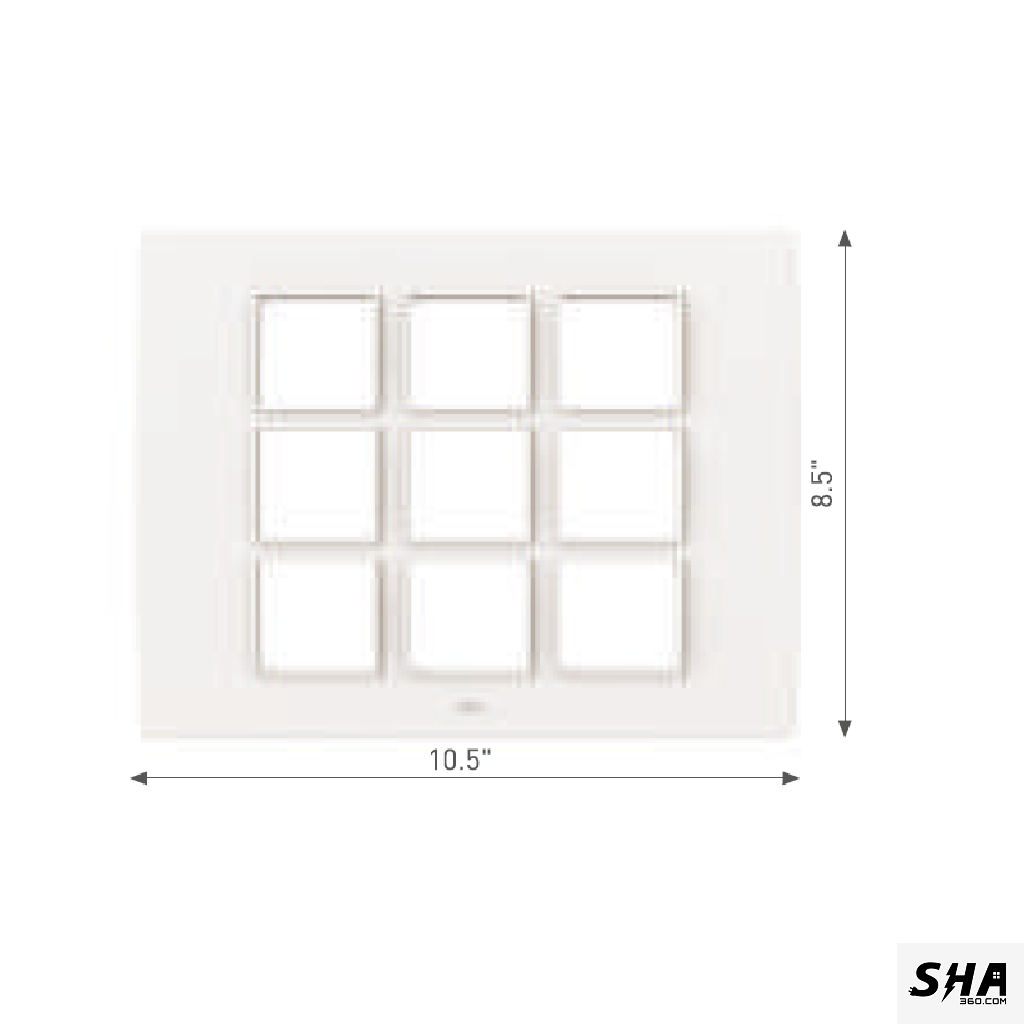 GM Modular G-Nine 18 Module (10x8) Cover Plate (White) - Sha360 GM Modular G-Nine 18 Module (10x8) Cover Plate (White) - Sha360