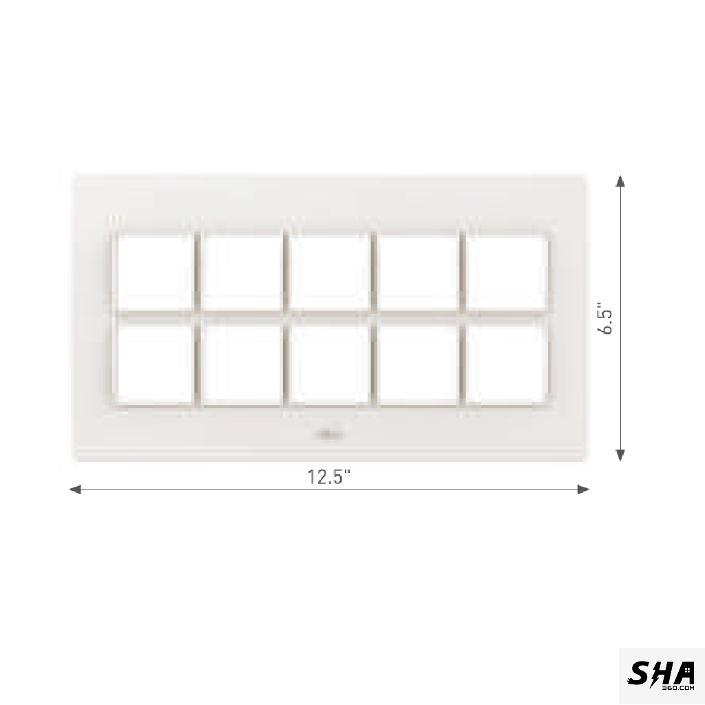 GM Modular G-Nine 20 Module (12x6) Cover Plate (White) - Sha360 GM Modular G-Nine 20 Module (12x6) Cover Plate (White) - Sha360