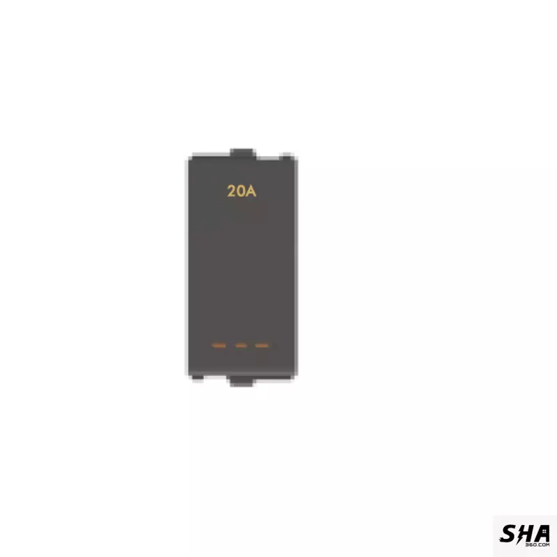 GM Modular G-Nine Viva 16A/20A 1-Way Switch with LED Indicator (Grey-Graphite Magnesia) - Sha360