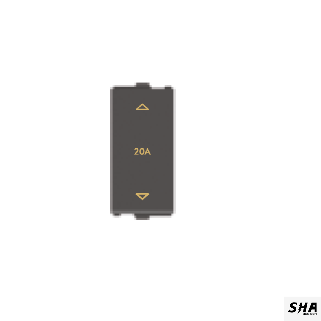 GM Modular G-Nine Viva 16A/20A 2-Way Switch (Grey-Graphite Magnesia) - Sha360