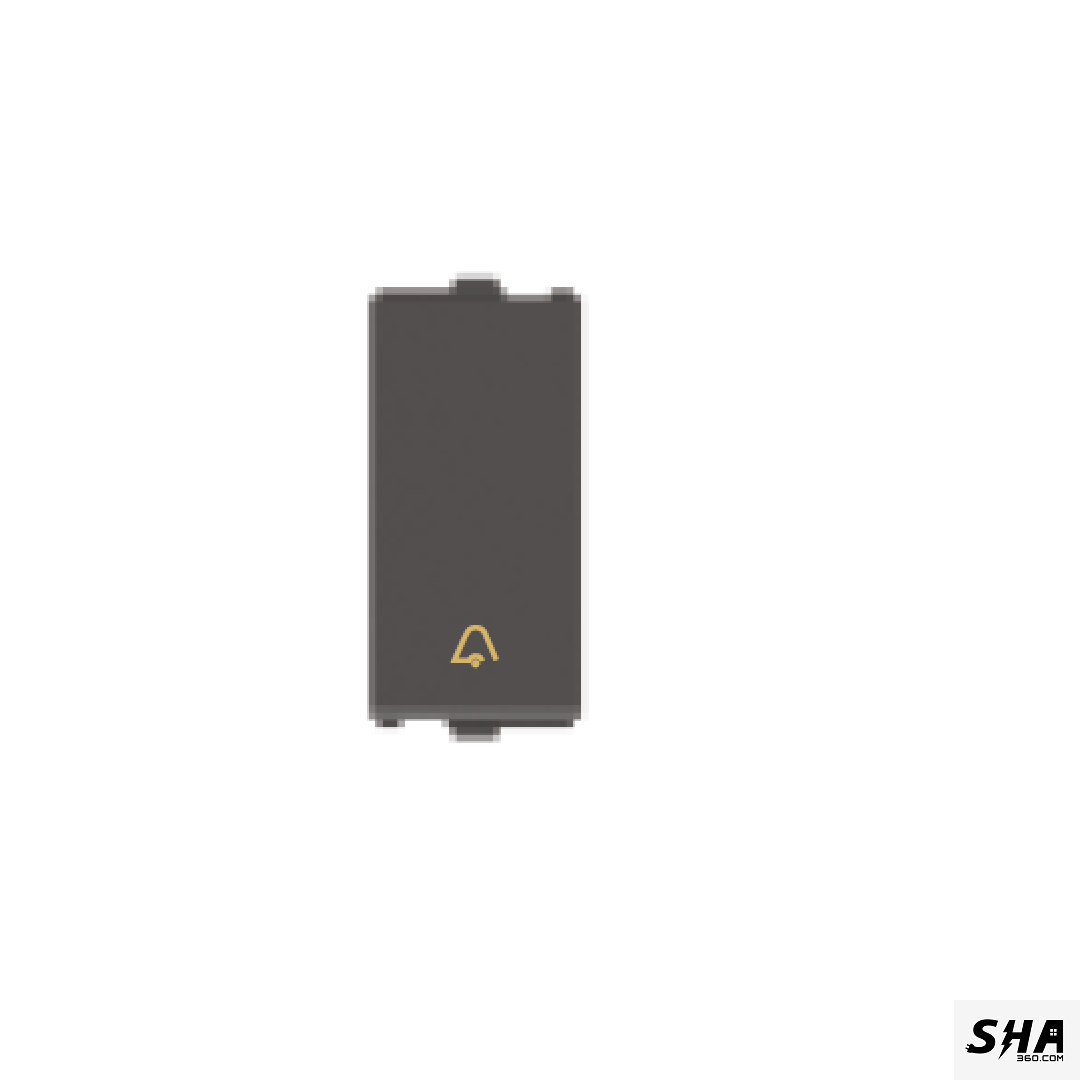 GM Modular G-Nine Viva 6A/10A Bell Push Switch (Grey-Graphite Magnesia) - Sha360