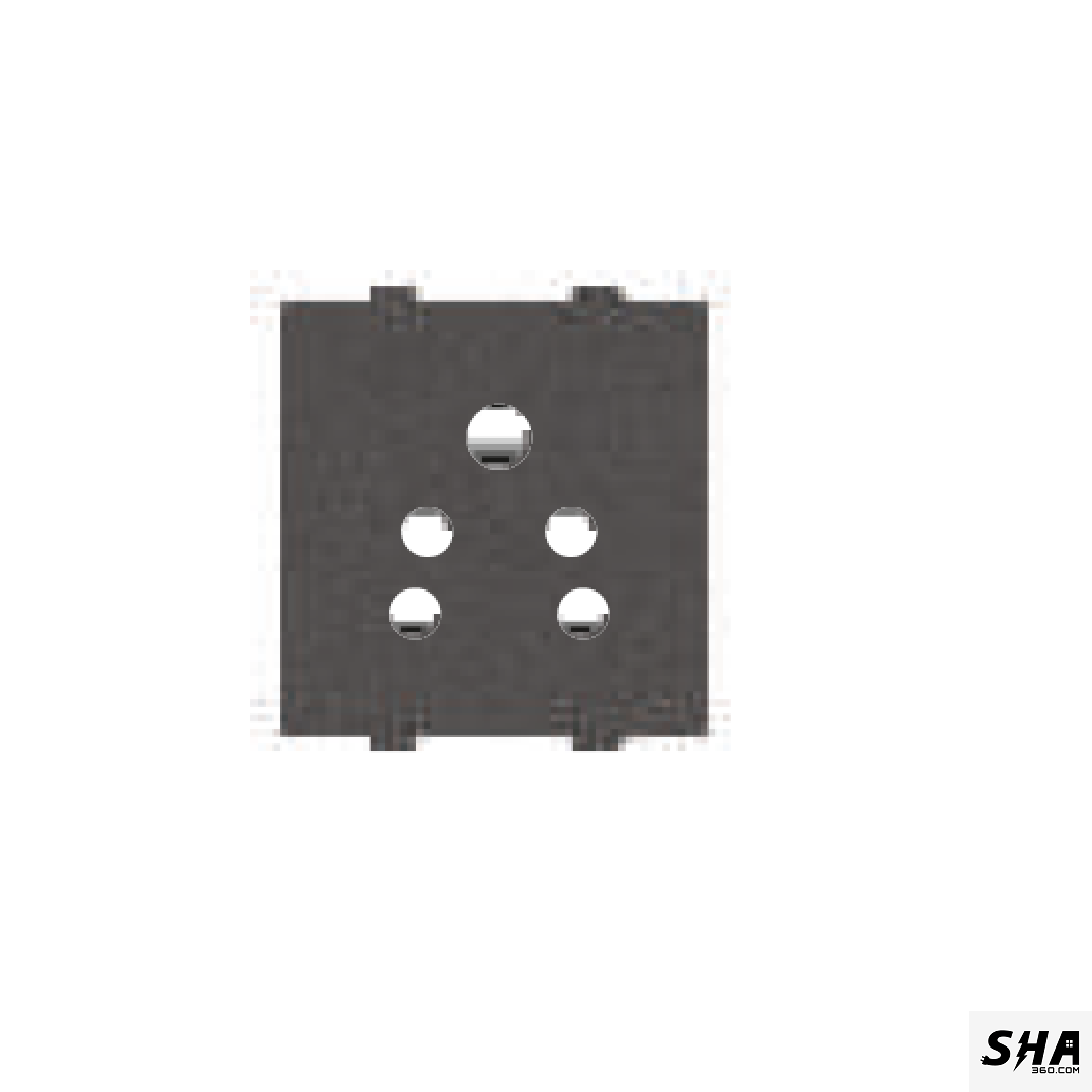 GM Modular G-Nine 6A 2/3 pin Socket (Grey-Graphite Magnesia) - Sha360 GM Modular G-Nine 6A 2/3 pin Socket (Grey-Graphite Magnesia) - Sha360