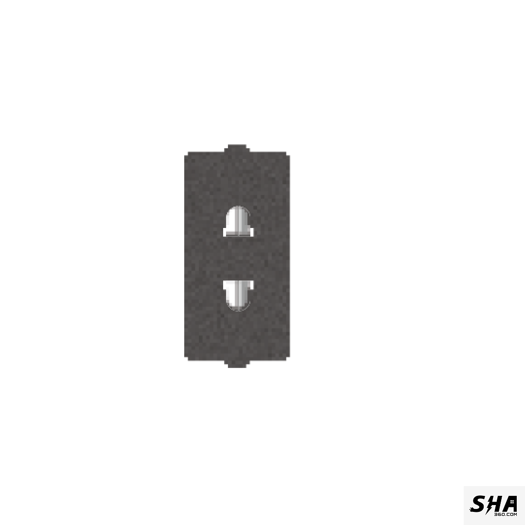 GM Modular G-Nine 6A 2 pin Socket (Grey-Graphite Magnesia) - Sha360
