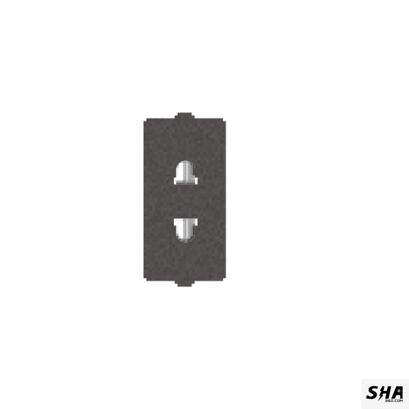 GM Modular G-Nine 6A 2 pin Socket (Grey-Graphite Magnesia) - Sha360 GM Modular G-Nine 6A 2 pin Socket (Grey-Graphite Magnesia) - Sha360