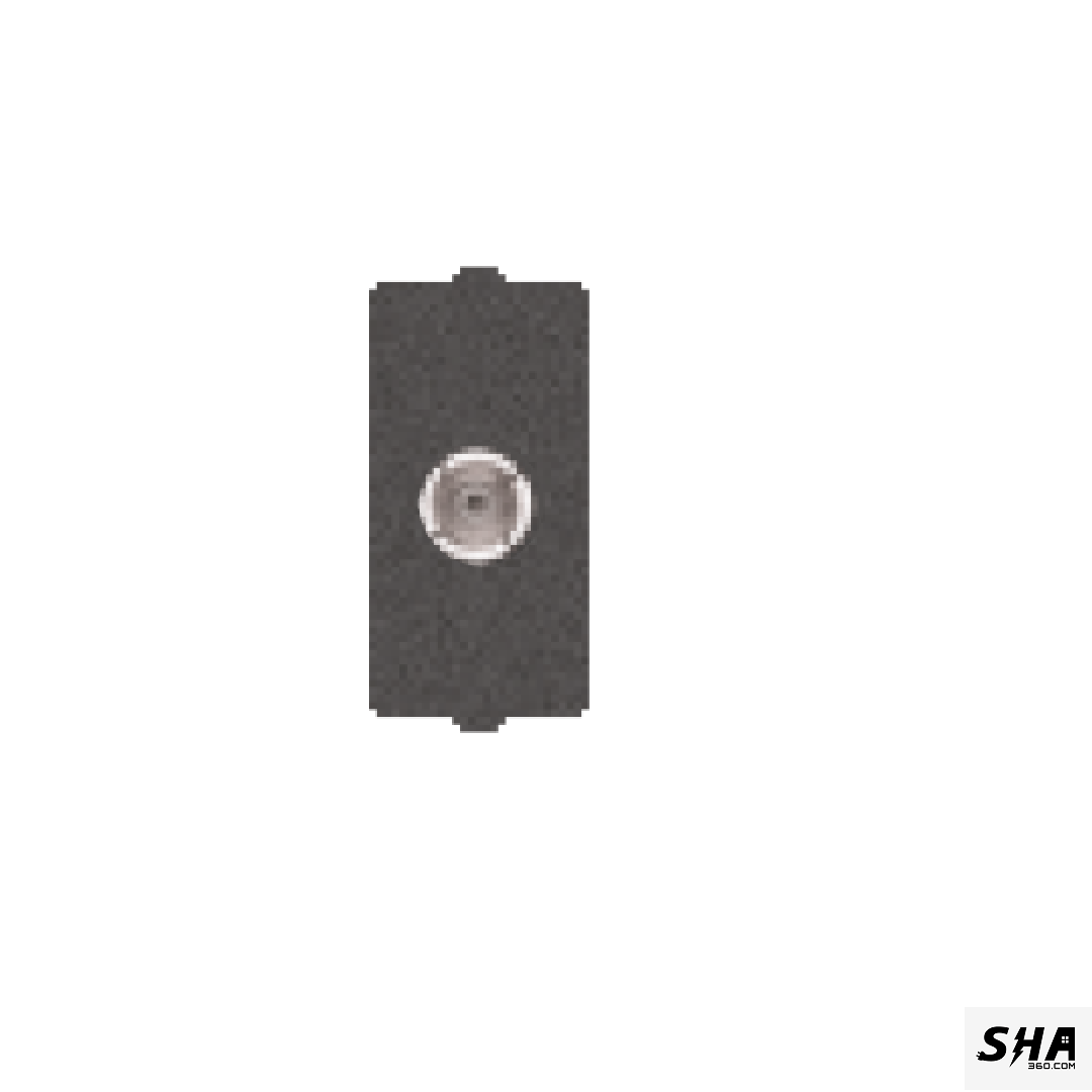 GM Modular G-Nine TV Socket 1 Module (Grey-Graphite Magnesia) - Sha360