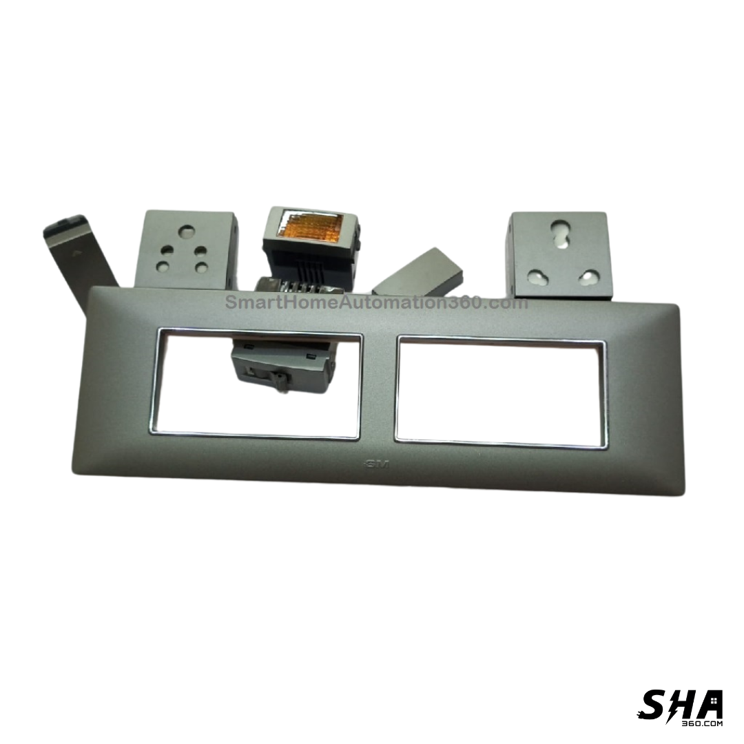 GM Modular G-Nine 8 Module Cover Plate X-Pulse (Grey-Graphite Magnesia) - Sha360 GM Modular G-Nine 8 Module Cover Plate X-Pulse (Grey-Graphite Magnesia) - Sha360