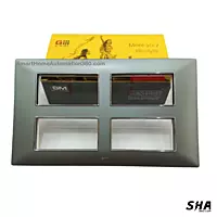 GM Modular G-Nine 16 Module Cover Plate X-Pulse (Grey-Graphite Magnesia) - Sha360