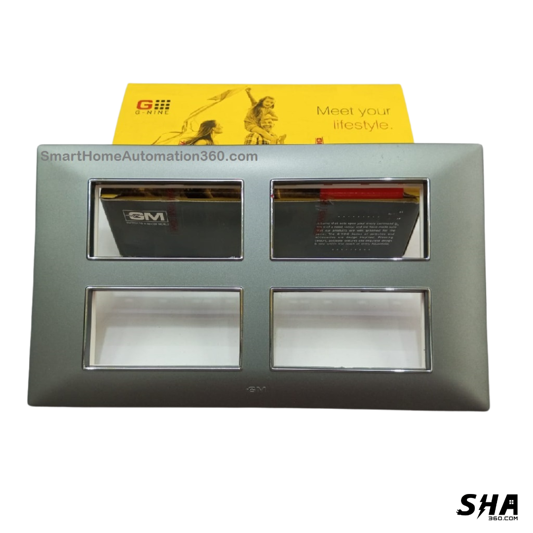 GM Modular G-Nine 16 Module Cover Plate X-Pulse (Grey-Graphite Magnesia) - Sha360 GM Modular G-Nine 16 Module Cover Plate X-Pulse (Grey-Graphite Magnesia) - Sha360