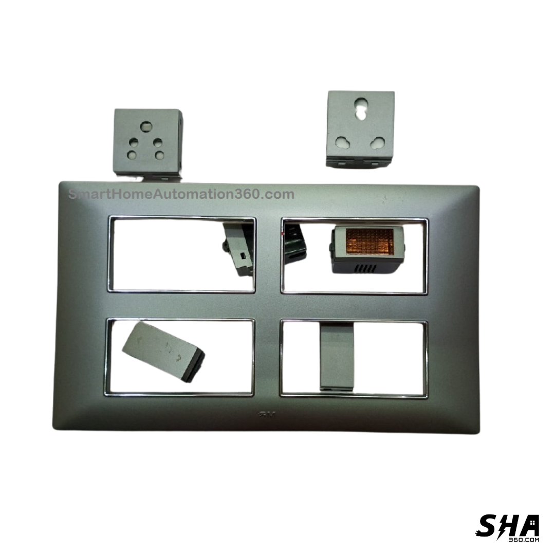 GM Modular G-Nine 16 Module Cover Plate X-Pulse (Grey-Graphite Magnesia) - Sha360