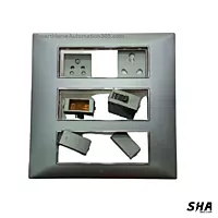 GM Modular G-Nine 18 Module Cover Plate X-Pulse (Grey-Graphite Magnesia) - Sha360