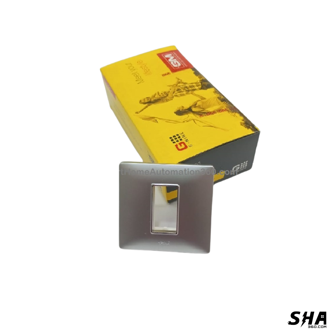 GM Modular G-Nine 1 Module Cover Plate X-Pulse (Silver) - Sha360