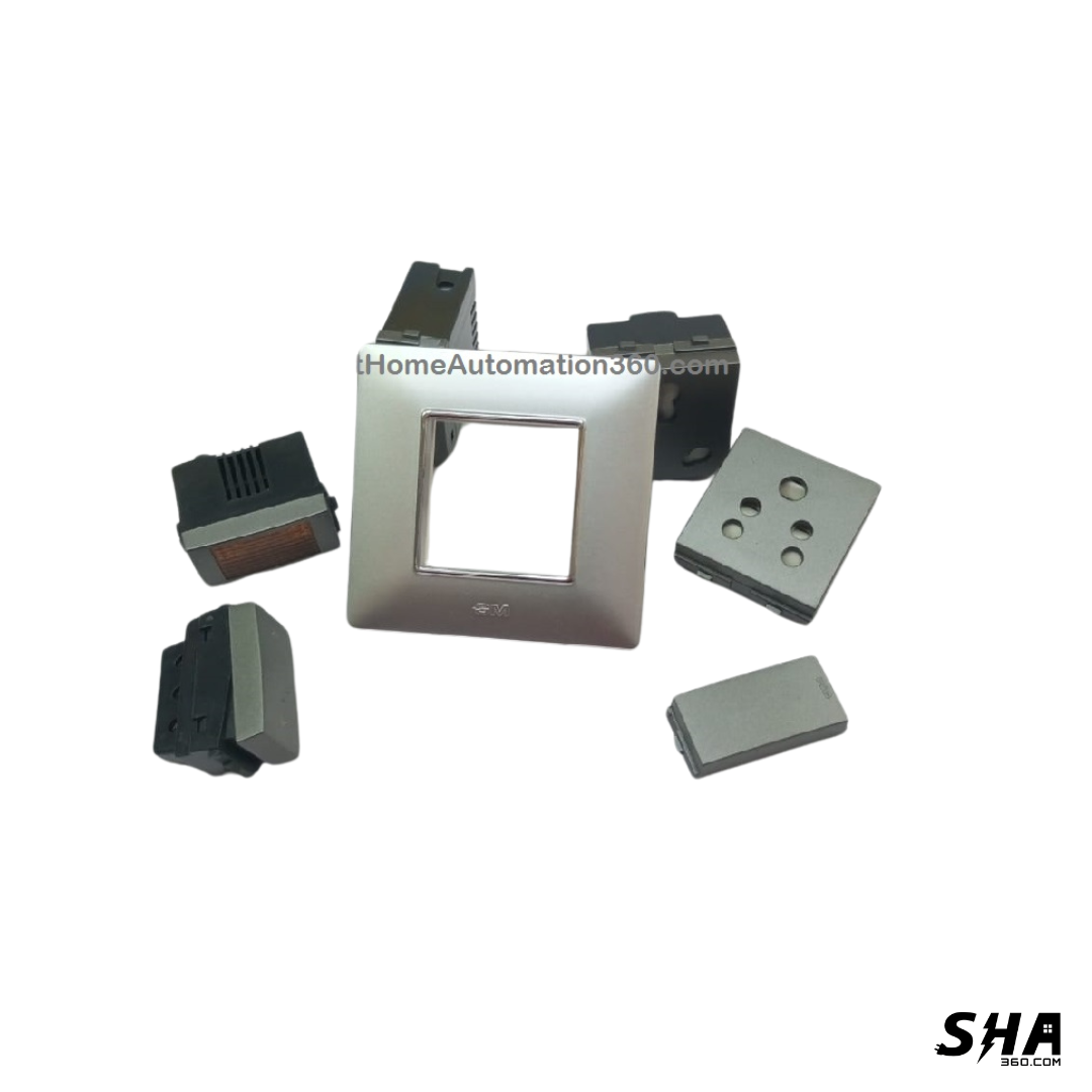 GM Modular G-Nine 2 Module Cover Plate X-Pulse (Silver) - Sha360 GM Modular G-Nine 2 Module Cover Plate X-Pulse (Silver) - Sha360