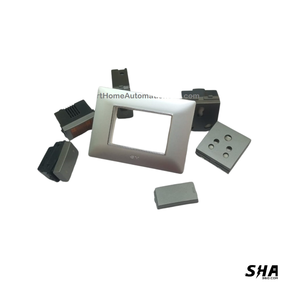 GM Modular G-Nine 3 Module Cover Plate X-Pulse (Silver) - Sha360