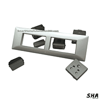 GM Modular G-Nine 8 Module Cover Plate X-Pulse (Silver) - Sha360