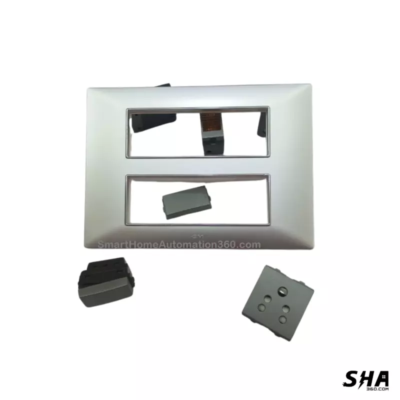 GM Modular G-Nine 12 Module Cover Plate X-Pulse (Silver) - Sha360