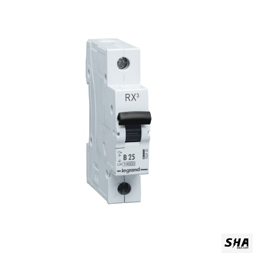 Legrand MCB 25A Single Pole (1-Pole) 10kA B Curve Rx3 (402435) - Sha360 Legrand MCB 25A Single Pole (1-Pole) 10kA B Curve Rx3 (402435) - Sha360