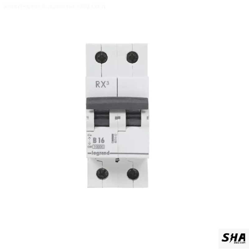 Legrand MCB 16A Double Pole (2-Pole) 10kA B Curve Rx3 (4024 42) - Sha360