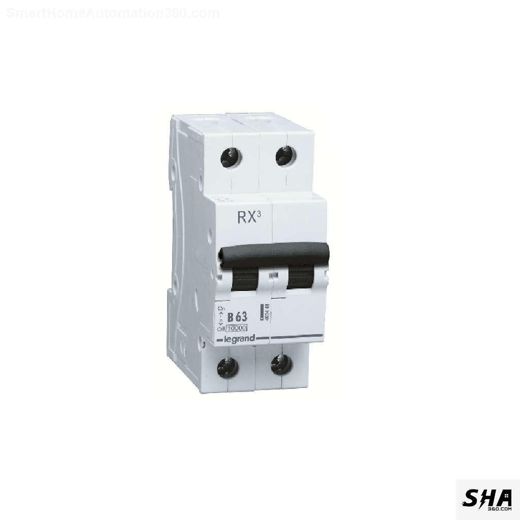 Legrand MCB 63A Double Pole (2-Pole) 10kA B Curve Rx3 (4024 46) - Sha360 Legrand MCB 63A Double Pole (2-Pole) 10kA B Curve Rx3 (4024 46) - Sha360