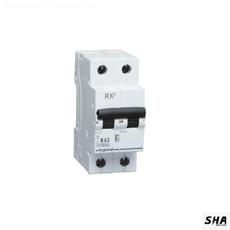 Legrand MCB 63A Double Pole (2-Pole) 10kA B Curve Rx3 (4024 46) - Sha360