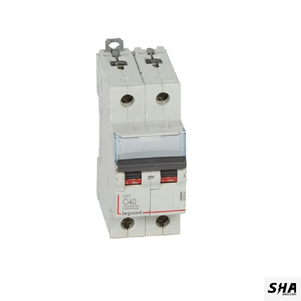 Legrand MCB 40A Double Pole (2-Pole) 10kA C Curve Dx3 (4086 37) - Sha360 Legrand MCB 40A Double Pole (2-Pole) 10kA C Curve Dx3 (4086 37) - Sha360
