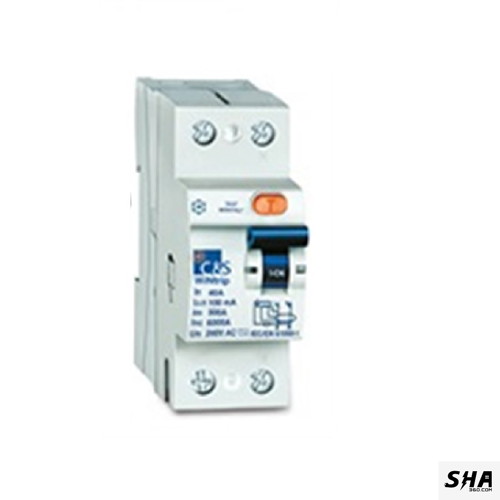 C&S Electric RCCB 40A 30mA Double Pole (2-Pole) 10kA (CSRB2940A30) - Sha360