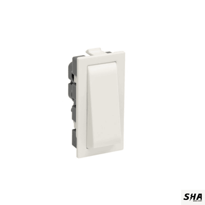 Legrand Britzy 6A 1 Way Switch (White)- 6734 01 - Sha360