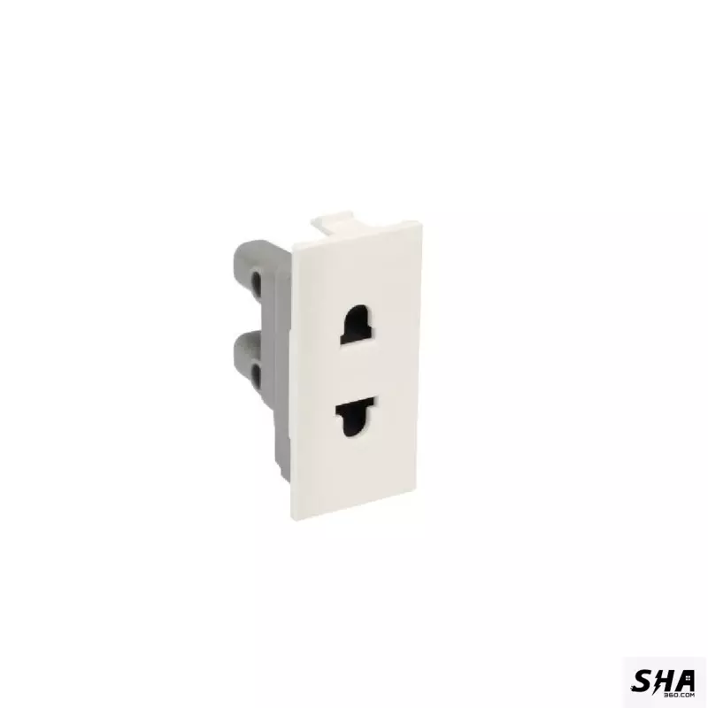 Legrand Britzy 6A Euro 2 pin Socket 1M (White) - 6734 53 - Sha360