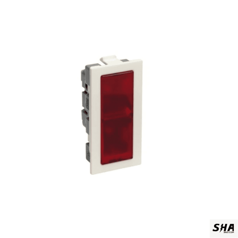 Legrand Britzy 6A LED Indicator RED (White) - 6734 75 - Sha360