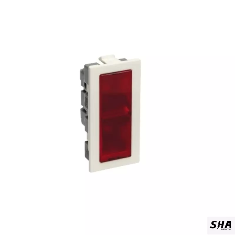 Legrand Britzy 6A LED Indicator RED (White) - 6734 75 - Sha360