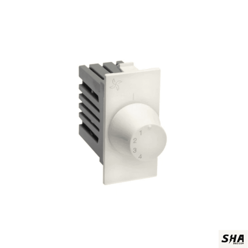 Legrand Brizty Fan Regulator 4-Step 1 Module (White) 6734 31 - Sha360