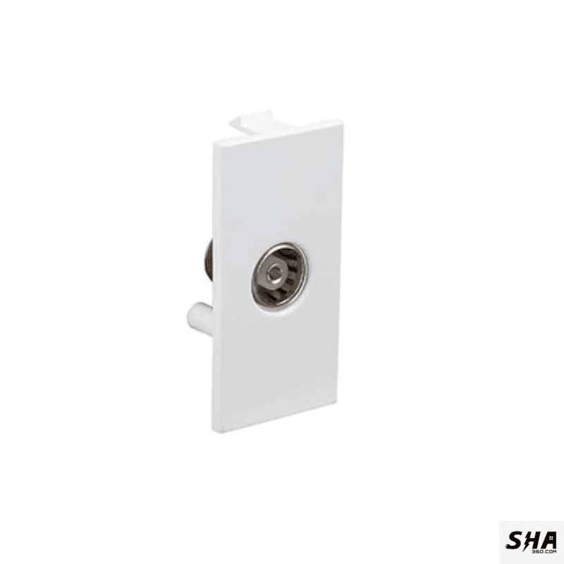 Legrand Britzy TV Socket 1 Module (White) - 6734 46 - Sha360