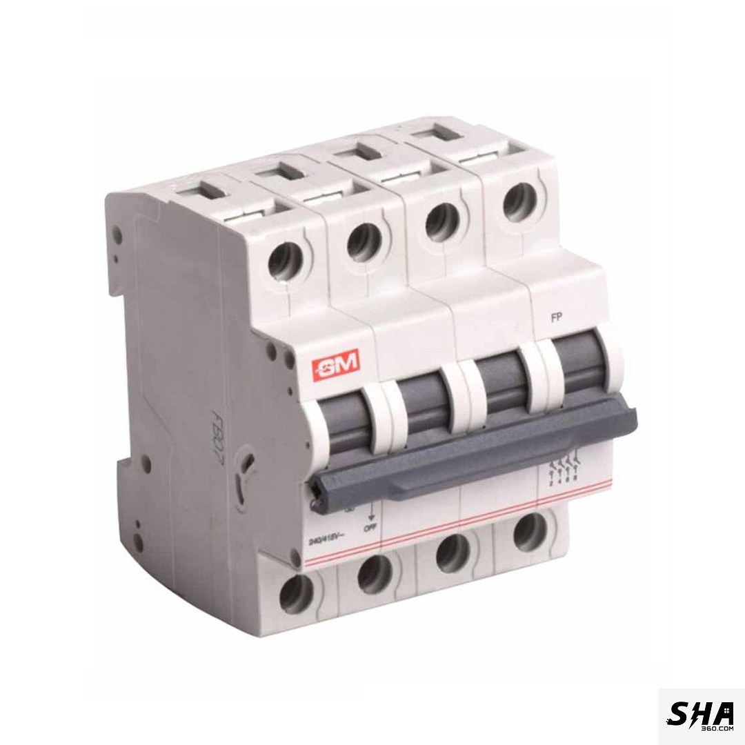 GM Modular G-Vault MCB 63A Four Pole (4-Pole) 10kA C Curve (GM V FC 63) - Sha360