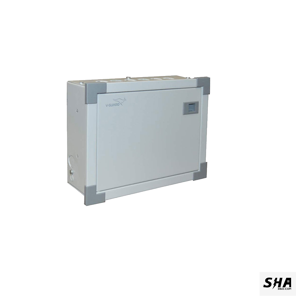 Vguard 8 Way Standard (8 MCBs-SP) SPN Distribution Board Double Door - GRSE01-8w - Sha360