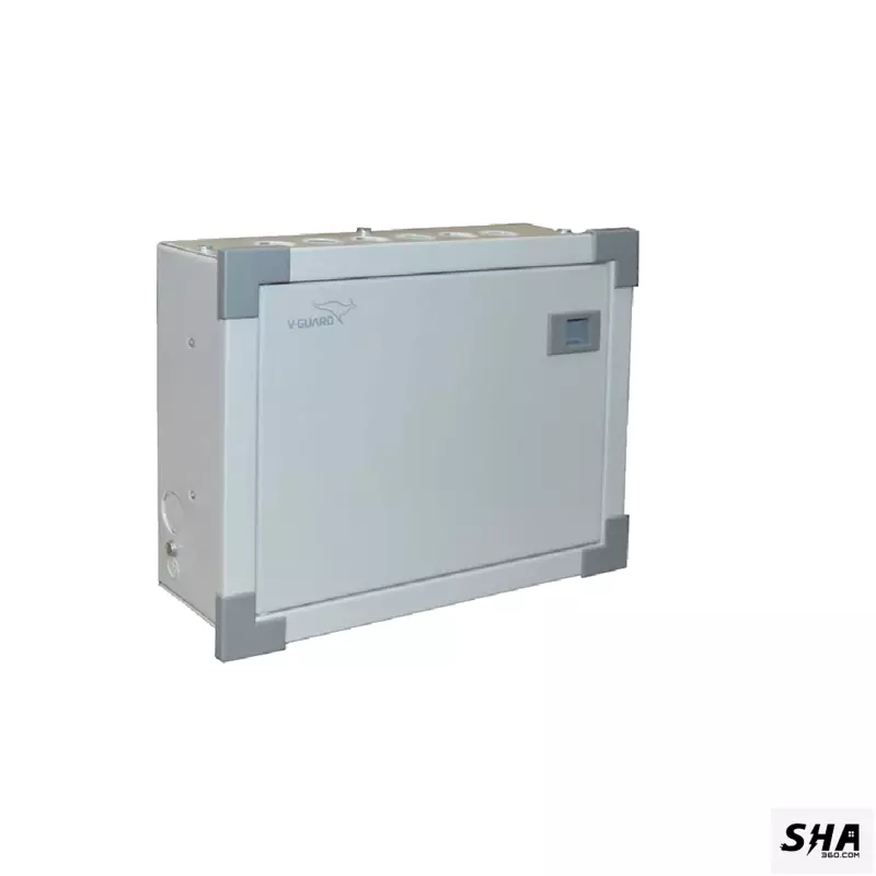 Vguard 10 Way Standard (10 MCBs-SP) SPN Distribution Board Double Door - GRSE01-10w - Sha360