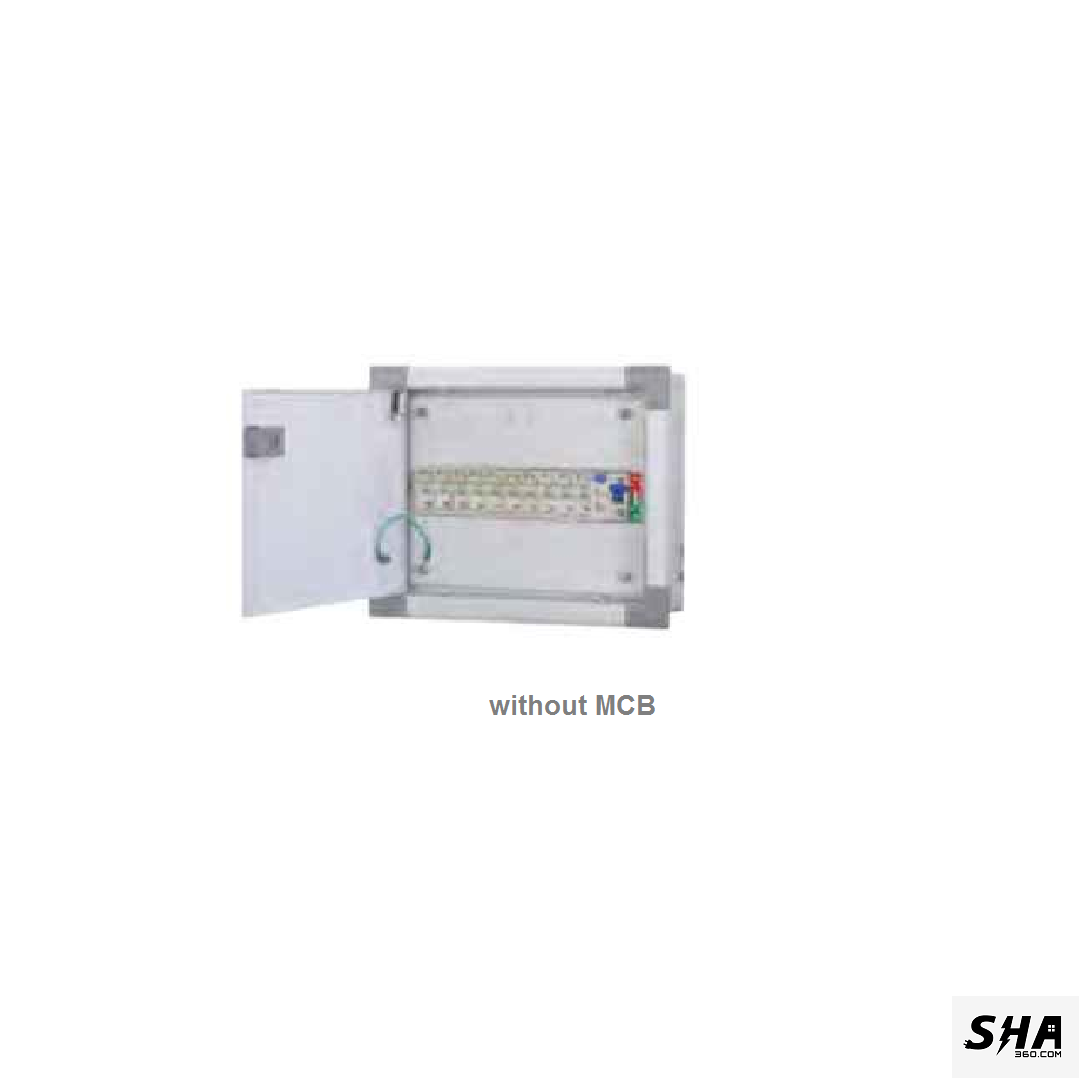 Vguard 10 Way Premium (10 MCBs-SP) SPN Distribution Board Double Door - GRVE01-10w - Sha360