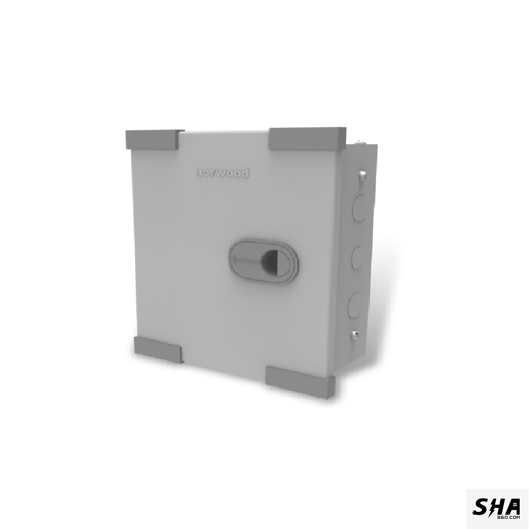 Norwood 12 Way (12 MCBs-SP) SPN Distribution Board Double Door - N-315 - Sha360