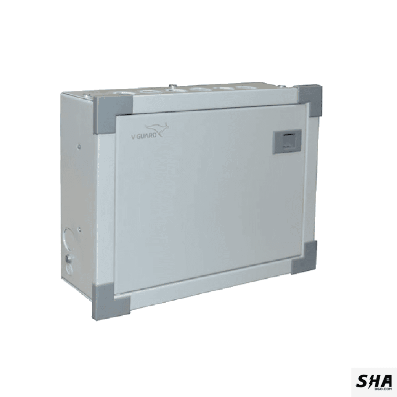 Vguard 12 Way Standard (12 MCBs-SP) SPN Distribution Board Double Door - GRSE01-12w - Sha360
