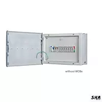 Vguard 12 Way Premium (12 MCBs-SP) SPN Distribution Board Double Door - GRVE01-12W - Sha360