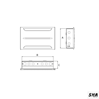 Vguard 12 Way Premium (12 MCBs-SP) SPN Distribution Board Double Door - GRVE01-12W - Sha360