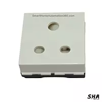 GM Modular 45s (FourFive) 10A Combined Socket (white) - AA2029 - Sha360