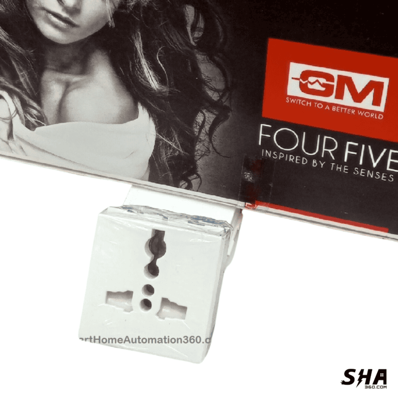 GM Modular 45s (FourFive) 13A International Socket (white) - AA2030 - Sha360 GM Modular 45s (FourFive) 13A International Socket (white) - AA2030 - Sha360