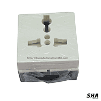 GM Modular 45s (FourFive) 13A International Socket (white) - AA2030 - Sha360