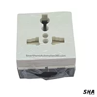 GM Modular 45s (FourFive) 13A International Socket (white) - AA2030 - Sha360