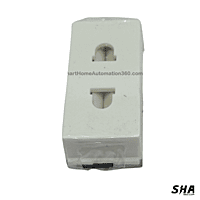 GM Modular 45s (FourFive) 6A Euro 2 pin Socket (white) - AA1028 - Sha360 GM Modular 45s (FourFive) 6A Euro 2 pin Socket (white) - AA1028 - Sha360