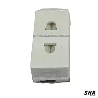 GM Modular 45s (FourFive) 6A Euro 2 pin Socket (white) - AA1028 - Sha360