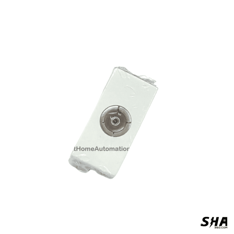 GM Modular 45s (FourFive) TV Socket 1 Module (White) - AA1032 - Sha360
