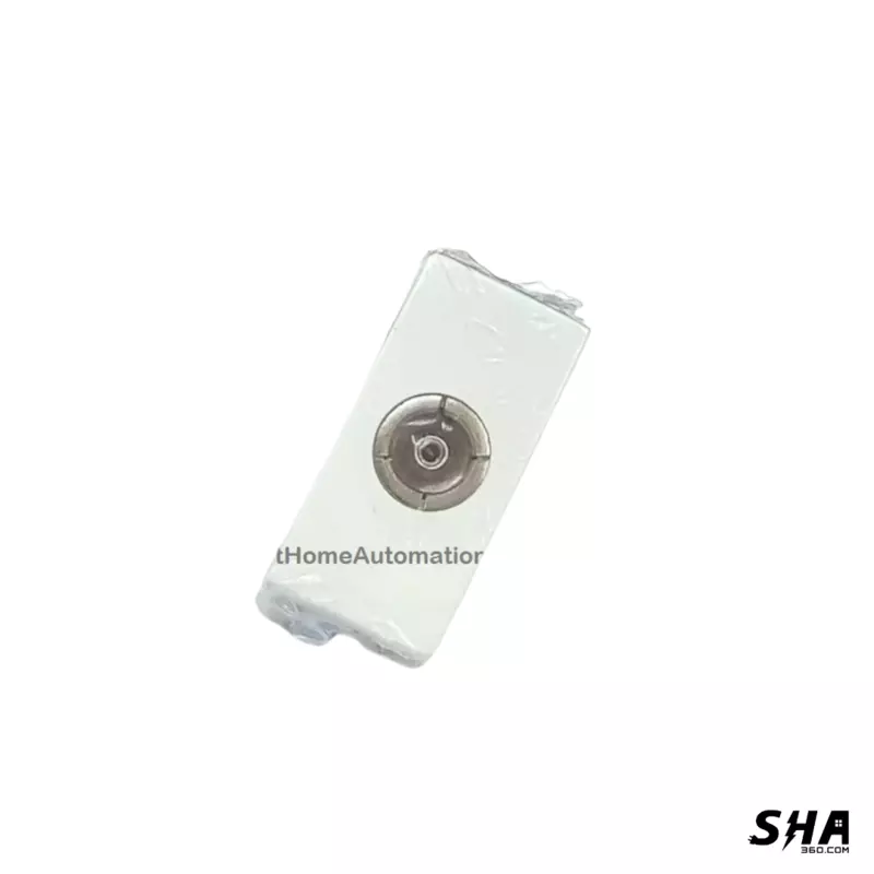 GM Modular 45s (FourFive) TV Socket 1 Module (White) - AA1032 - Sha360
