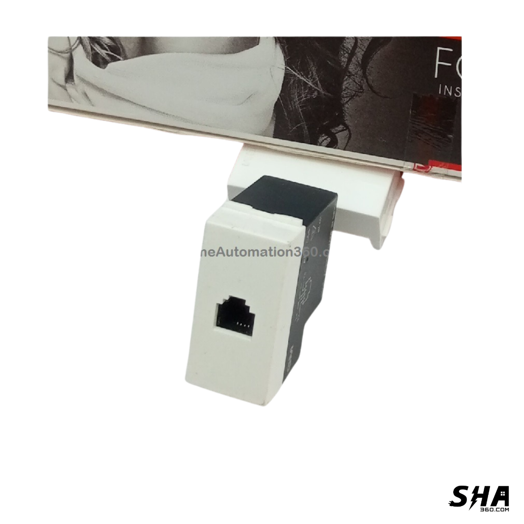 GM Modular 45s (FourFive) Tele Socket 1 Module (White) - AA1044 - Sha360
