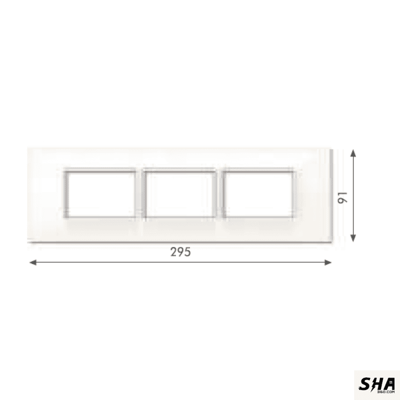 GM Modular Casaviva 9 Module Cover Plate (FourFive) 45s (white) - CA SF 09 013 - Sha360