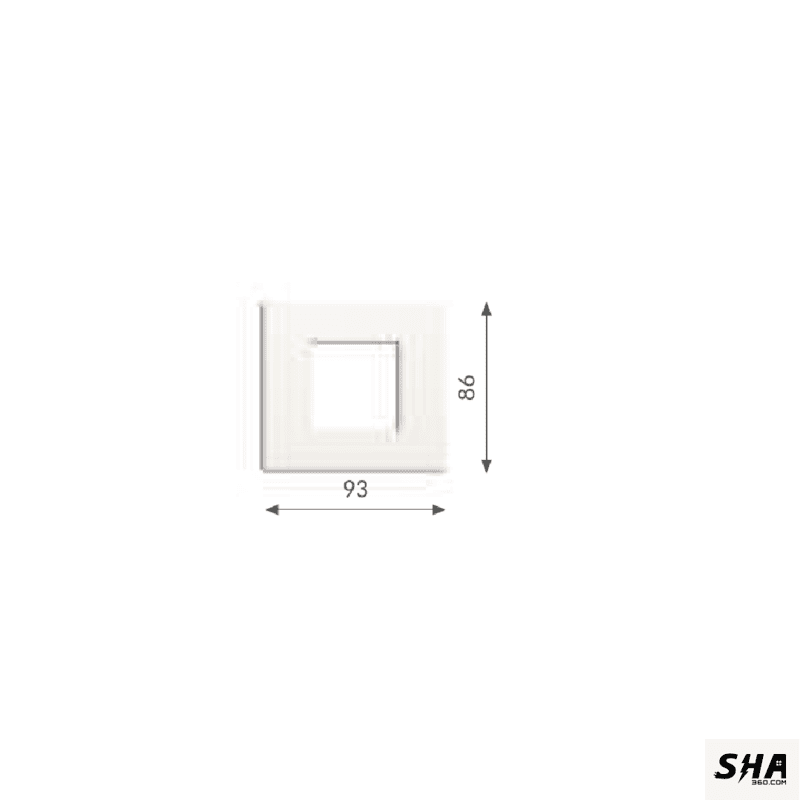 GM Modular Casablanca 2 Module Cover Plate (FourFive) 45s (white) - PK SB 02 002 - Sha360 GM Modular Casablanca 2 Module Cover Plate (FourFive) 45s (white) - PK SB 02 002 - Sha360